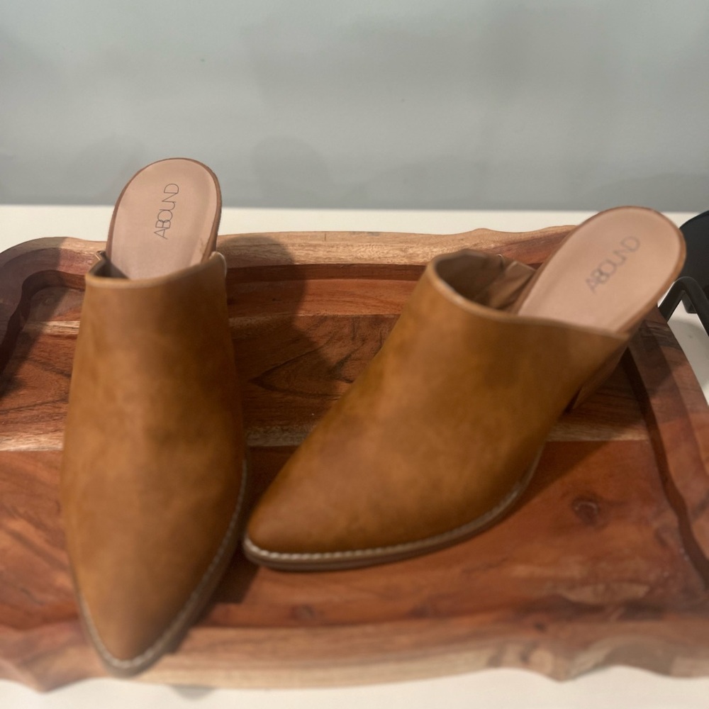 Brown very gently used mules